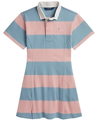 Polo Ralph Lauren Girls' 7-16 Striped Short-Sleeve Rugby Dress