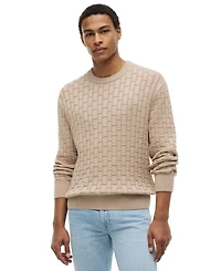 Tommy Hilfiger Men's Mock Cable Crewneck Sweater