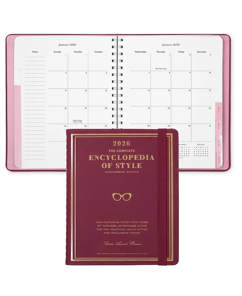 Gnuadz 2026 Planner Weekly Monthly Spiral Stickers