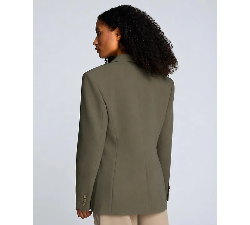 Kenneth Cole Women's Peak lapel One-Button Jacket