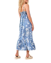 Tribal Women's Maxi Dress with Ruffle Hem
