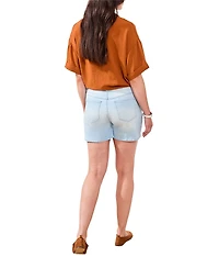 Tribal Women's Girlfriend-Fit Denim Shorts with Stretch