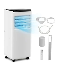 Ecooso 8000 Btu Portable Air Conditioner with Remote Control Cools up to 250/350 Square.Feet