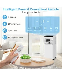 Ecooso 8000 Btu Portable Air Conditioner with Remote Control Cools up to 250/350 Square.Feet