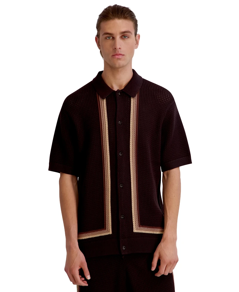 Karl Lagerfeld Paris Men's Short-Sleeve Shirt