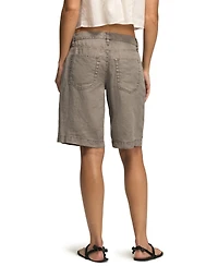 Lucky Brand Women's Relaxed Fit Baggy Linen Denim Shorts