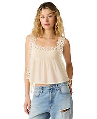 Steve Madden Women's Easten Square-Neck Sleeveless Crop Top