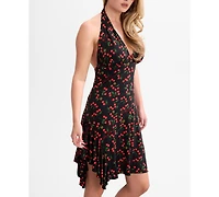 Guess Women's Marilyn Halter V-Neck Dress