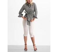 Guess Women's Marilyn Knot Slim-Fit Shirt