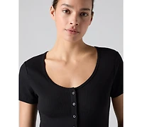 Levi's Women's Austen Button-Up Short-Sleeve Top
