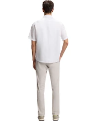 Boss by Hugo Boss Men's Linen Regular-Fit Short-Sleeved Shirt