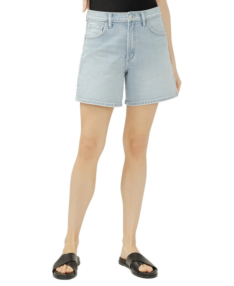 Silver Jeans Co. Women's Be Easy Mid-Rise Jean Shorts