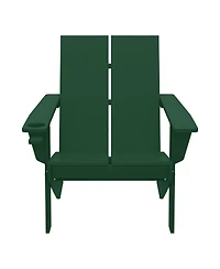 WestinTrends Outdoor Hdpe Modern Adirondack Chair with Cup Holder