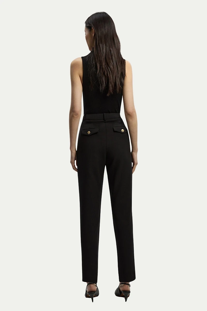 Karen Millen Women's Military Straight Leg Trousers