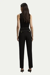 Karen Millen Women's Military Straight Leg Trousers