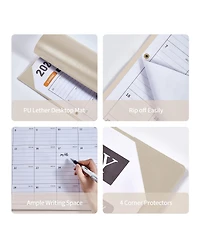 Gnuadz Large Desk Calendar 2026 18 Month Desktop Protecting Pad