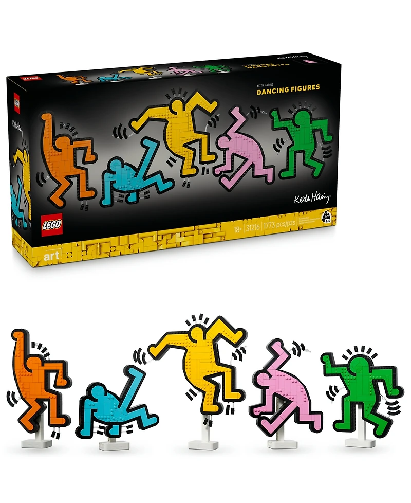 Lego Art Keith Haring Dancing Figure Toys 31216