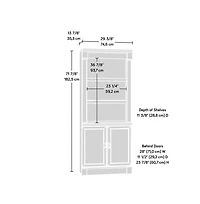 Sauder Palladia Library, Glacier Oak finish