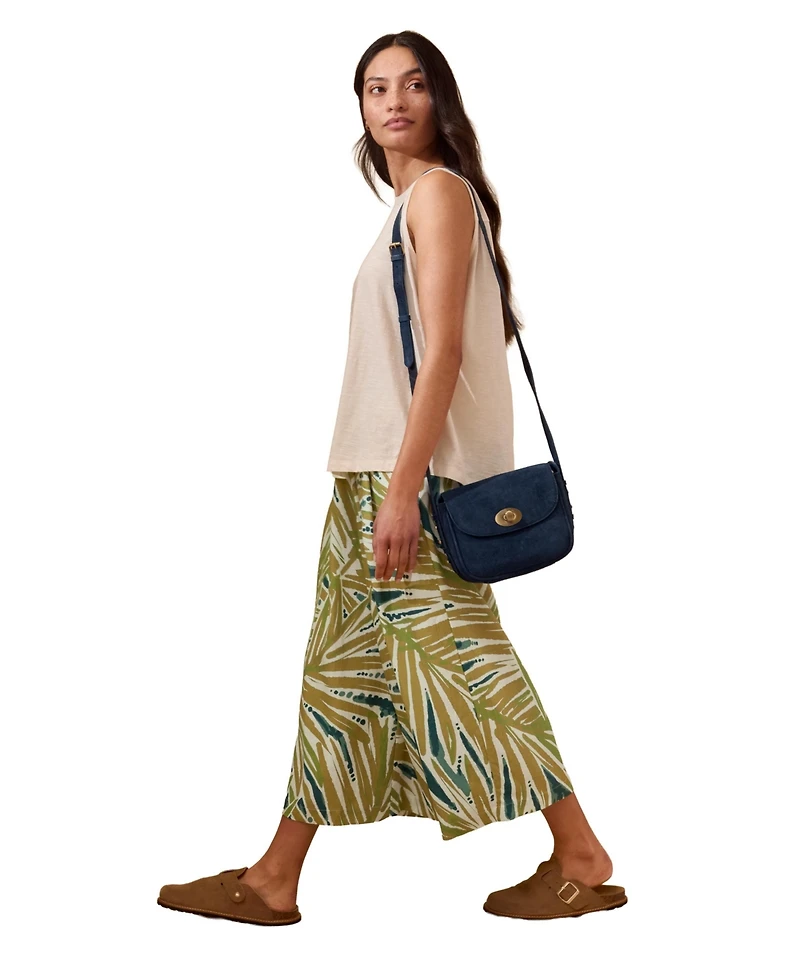 Celtic & Co. Women's Printed Midi Wide Leg Culottes