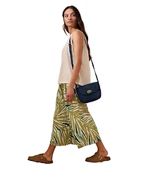 Celtic & Co. Women's Printed Midi Wide Leg Culottes