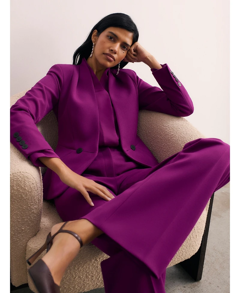 The Fold Women's Alzira Sculpt Crepe Pants