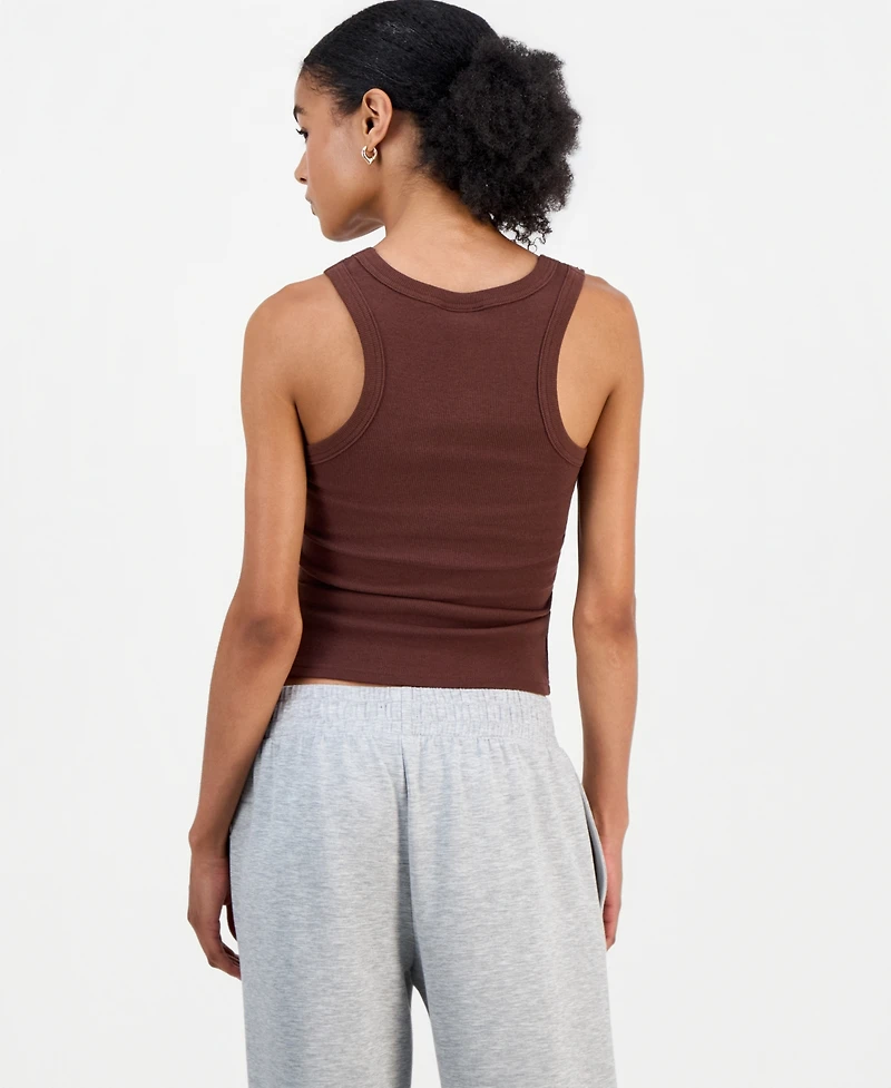 Just Polly Juniors' Studded Racerback Tank Top
