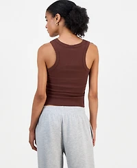 Just Polly Juniors' Studded Racerback Tank Top