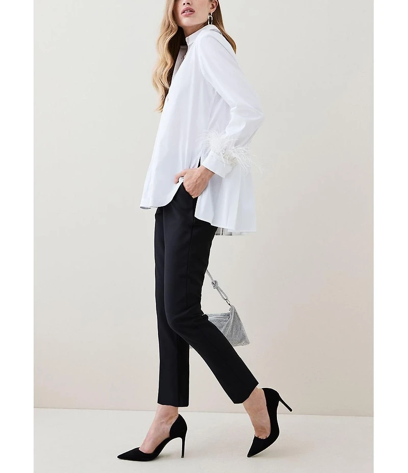 Karen Millen Women's Essential Techno Woven Trousers