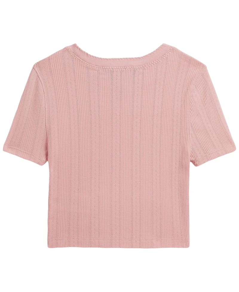 Polo Ralph Lauren Girls' 7-16 Short-Sleeve Boxy T-Shirt