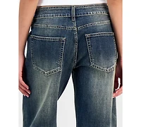 Dollhouse Juniors' Baggy Wide-Leg Jeans