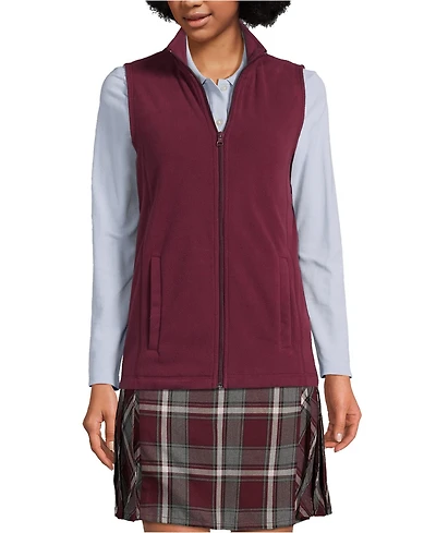 Lands' End Women's Lightweight Fleece Vest Jackets