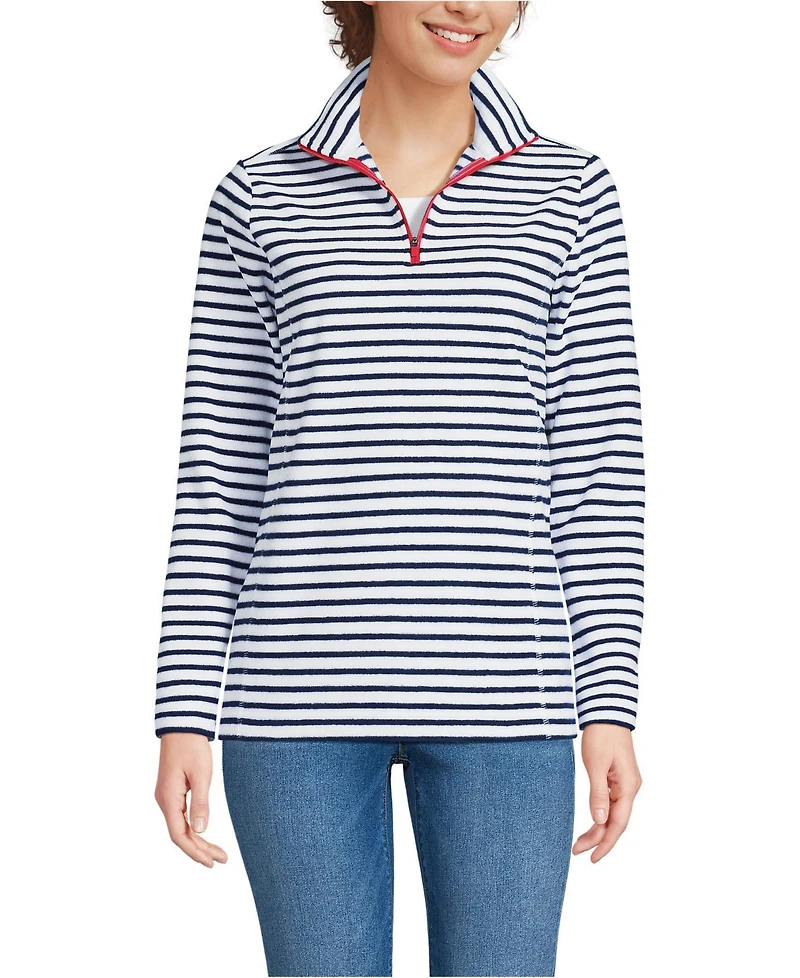 Lands' End Women's Tall Anyweather Fleece Quarter Zip Pullover