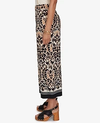 Ruby Rd. Petite Damask Textured Elastic Waist Pants