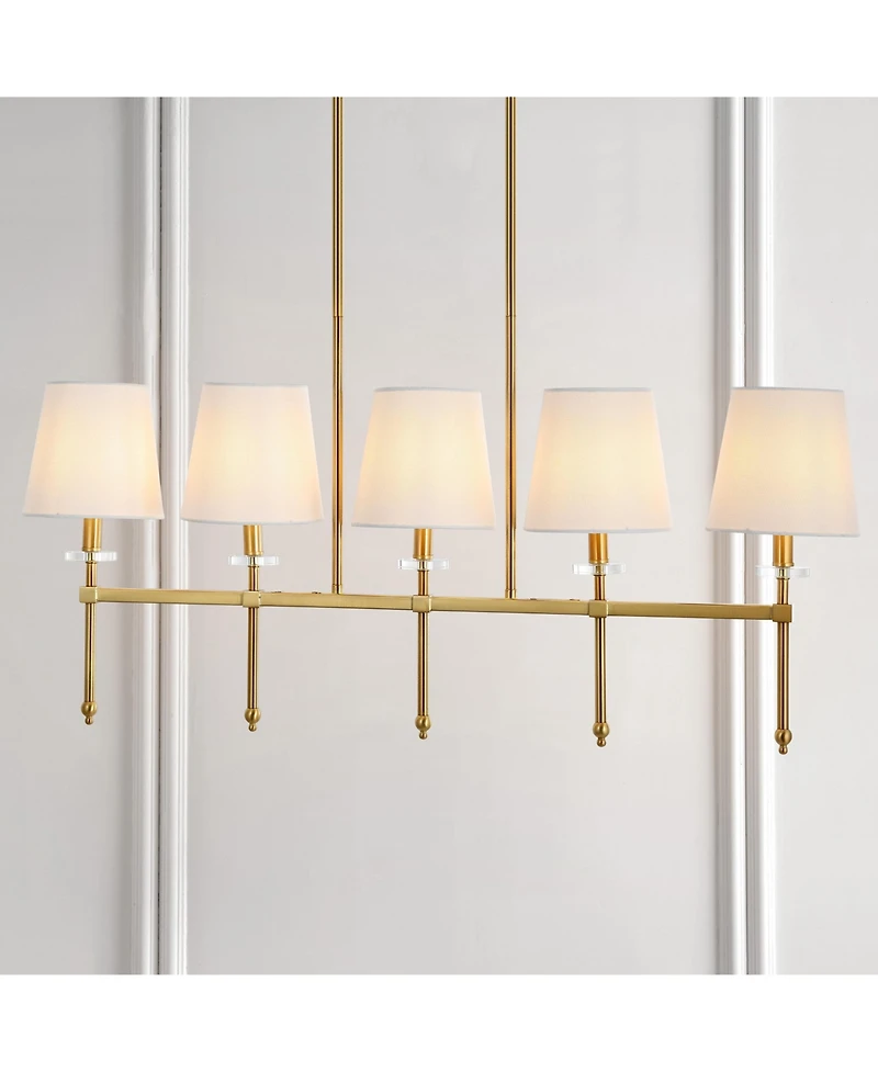 Sophie Modern Midcentury Iron Linear Led Pendant