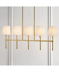Sophie Modern Midcentury Iron Linear Led Pendant