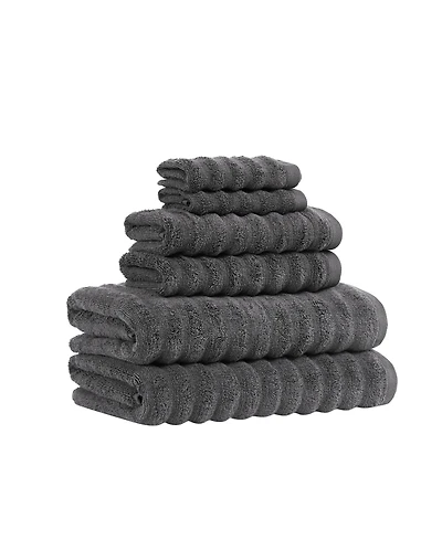 Borghese Roma Ribbed Zero Twist Cotton 6-Pc. Towel Set