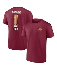 Fanatics Men's Burgundy Washington Commanders Team 1 Dad T-Shirt