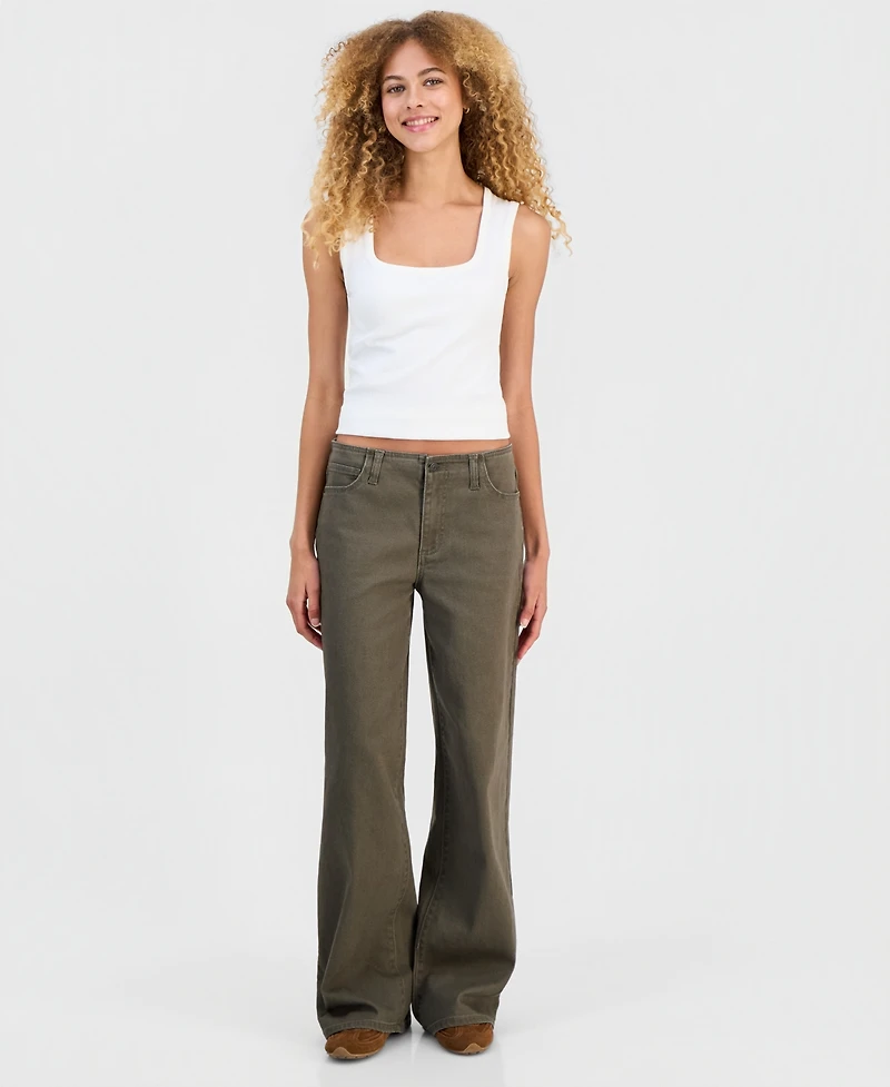 Celebrity Pink Women's Mid-Rise Baggy Jeans