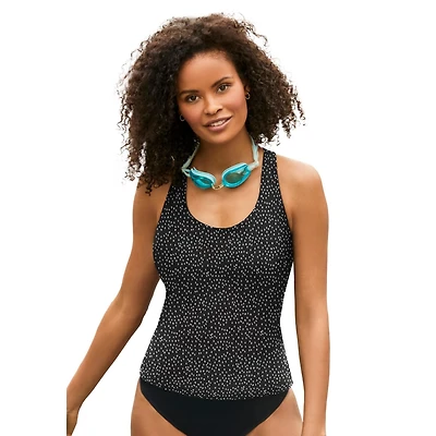 Swimsuits for All Women's Chlorine Resistant Racerback Tankini Top