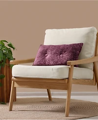 Edie@Home Delmonico Chenille Lumbar Decorative Pillow, 14" x 22"