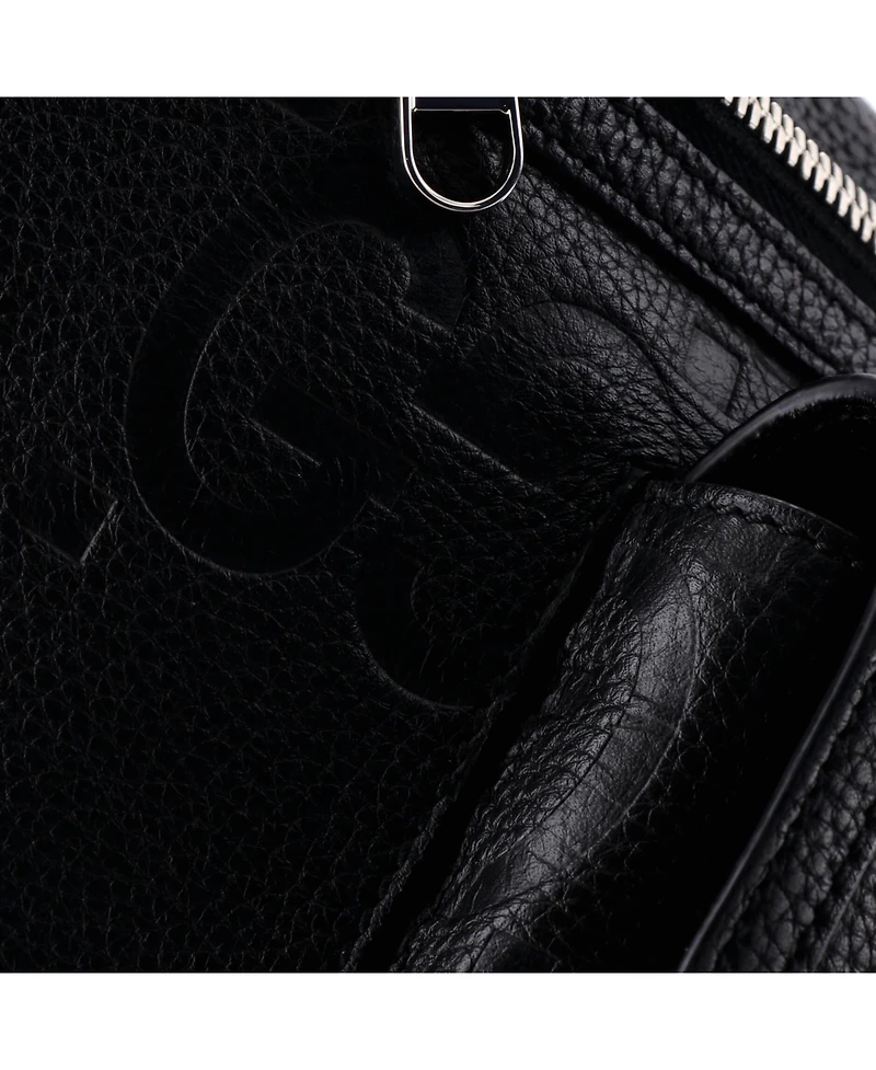 Pre-Owned Gucci Front Pocket Belt Bag Jumbo Gg Embossed Leather
