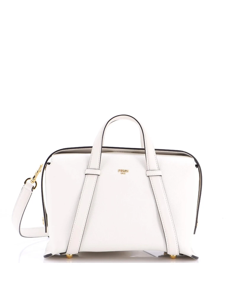 Pre-Owned Fendi Medium 365 Boston Bag Leather