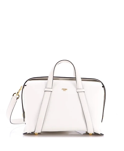 Pre-Owned Fendi Medium 365 Boston Bag Leather