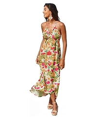 Cupshe Women's Stay for Sunset Tropical Maxi Beach Dress