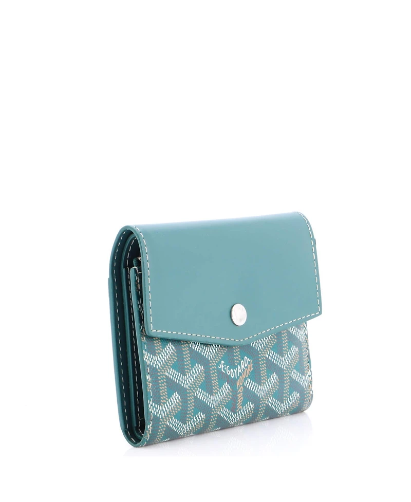 Pre-Owned Goyard Compact Saint Gabriel Wallet Coated Canvas and Leather