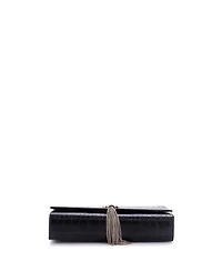Pre-Owned Saint Laurent Medium Classic Monogram Tassel Crossbody Bag Embossed Leather