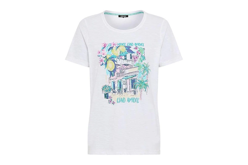 Olsen Women's Ciao Amore Placement Print T-Shirt