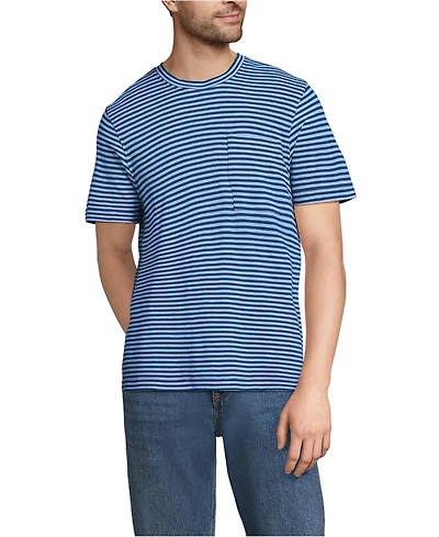 Lands' End Men's Short Sleeve Cotton Linen Tee