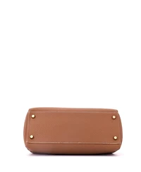 Pre-Owned HERMES Kelly 28 Handbag Brown Togo with Gold Hardware
