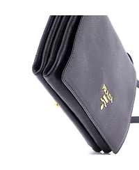 Pre-Owned Prada Medium Flap Crossbody Bag Vitello Daino